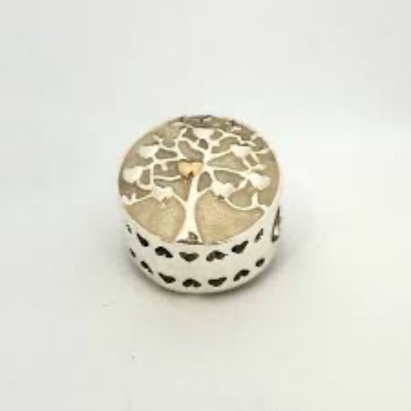 Authentic Pandora Sterling Silver & 14K Gold Tree of Hearts 792106EN23 - Picture 4 of 6